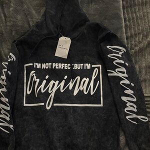 Black and White Graphic Hoodie